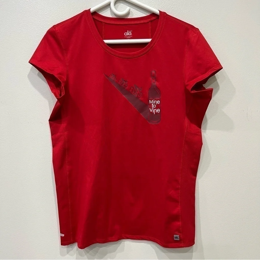 Alo Coolfit Active Tee Women’s Size XL